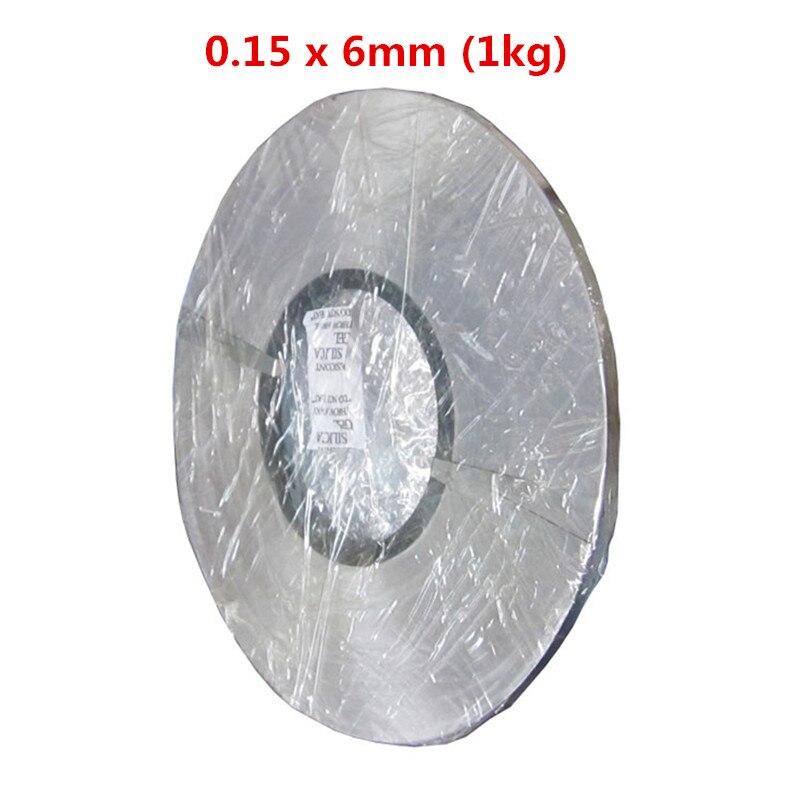 0.15x6mm 1 kg Vernikkeld Staal Strap Strip Sheets 18650 geleidende plaat puntlassen elektrode