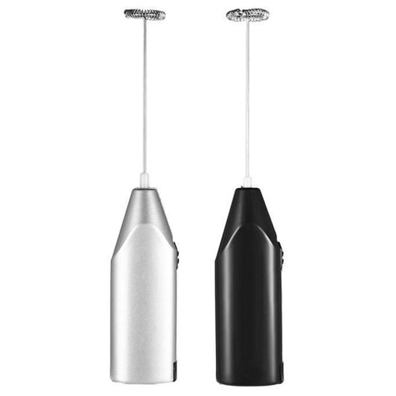 Kitchen Electric Hand Whisk Mixer Coffee Milk Egg Beater Stainless Steel Frother Egg Electric Mini Handle Stirre