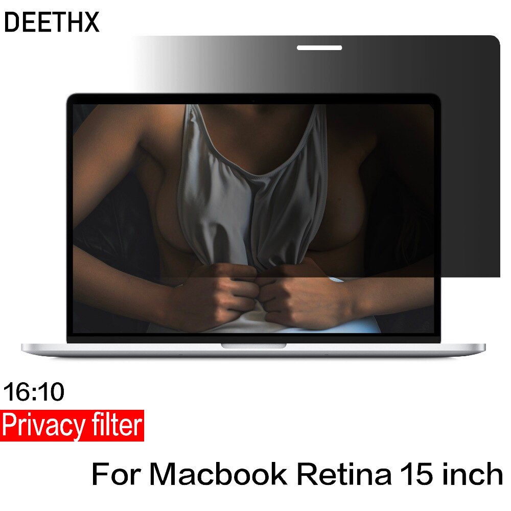 HUISDIER Full screen Privacy Filter Schermen beschermfolie voor MacBook Retina 15 inch laptop Model a1398