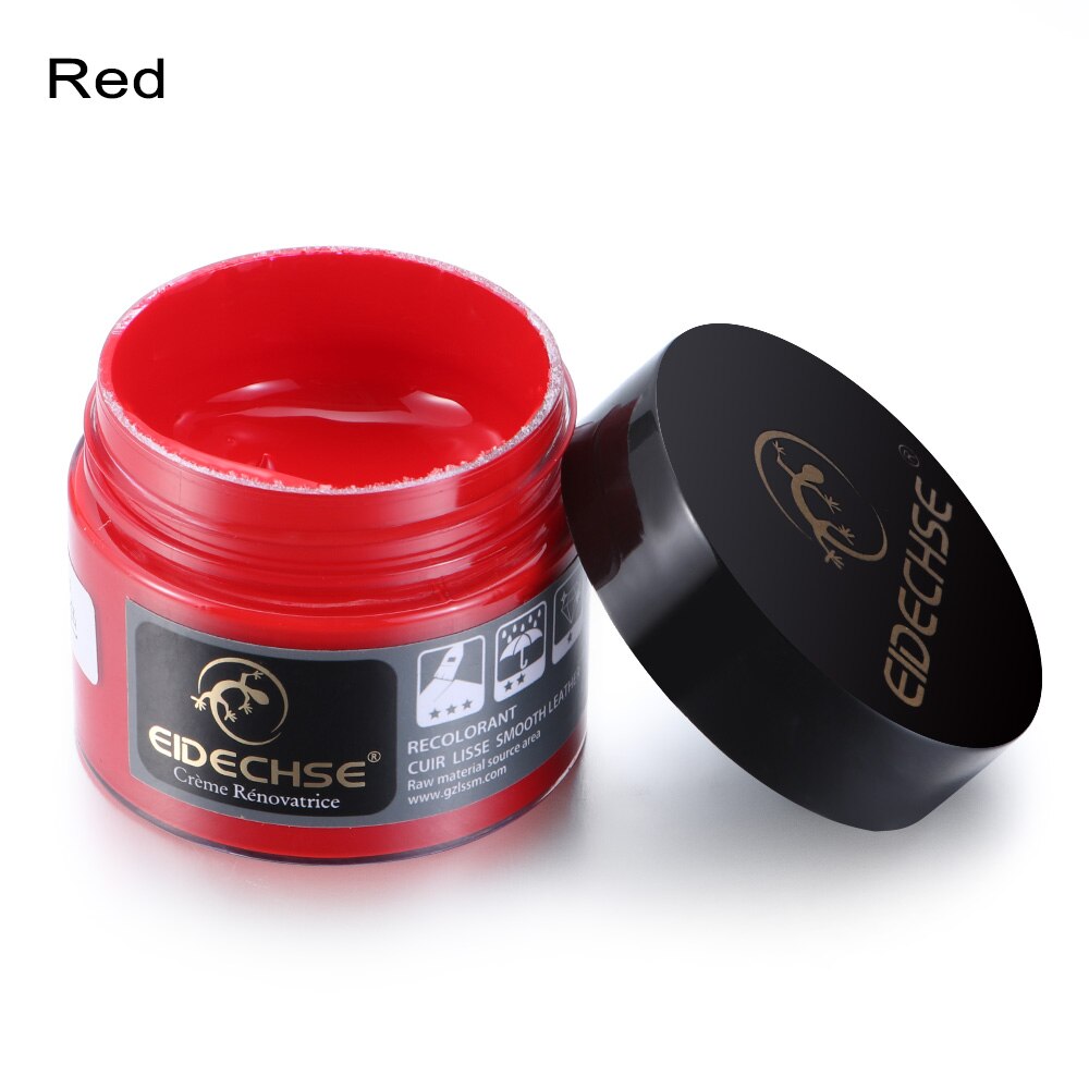 Leather Repair Cream Dye Colour Restorer Color Paste For Car Seat Sofa Car Faded Worn Repair Refurbish Tools Scratch Cracks: red1