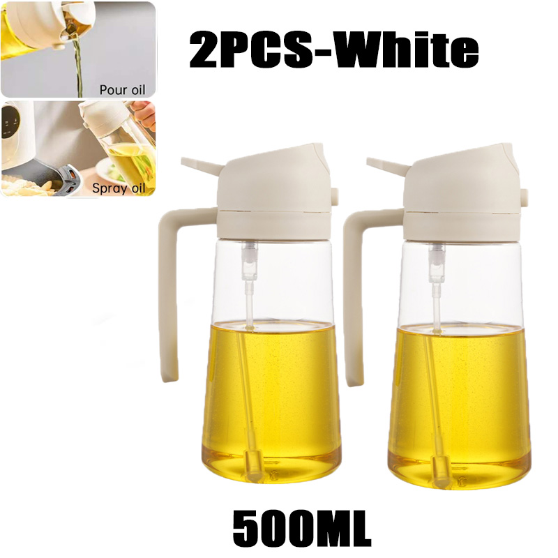 200/300/500 ml Olie Spray Fles BBQ Koken Olijfolie Spuit Keuken Bakolie Spray Lege Fles Azijn fles Dispenser: Donkergrijs