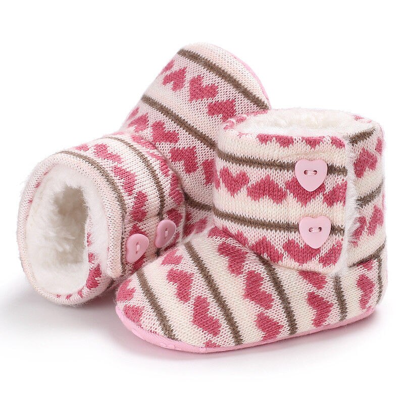 Winter Schnee Stiefel Baby Mädchen Jungen Häkeln Stricken Woolen Weichen boden Kleinkind Schnee Stiefel Schuhe