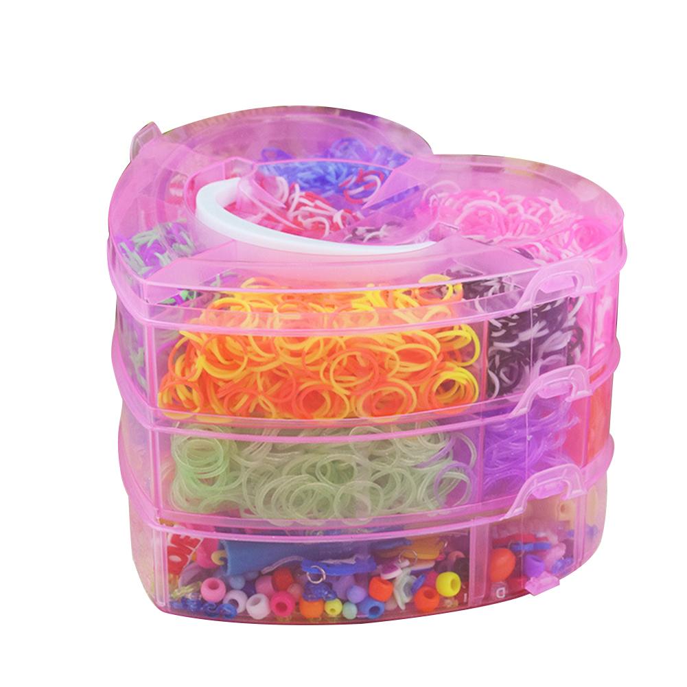 Geweven Elastiekjes Kleurrijke Loom Bands Twister Case Kit Armband Maken Gereedschap Kits Voor Kids Volwassenen Loom DIY Ambachten In voorraad