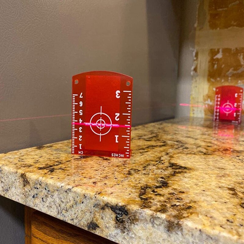 Lasers-Targets, 2 Pack Magnetic Floor Lasers-Targets Card Plate for Beam Lasers-Level