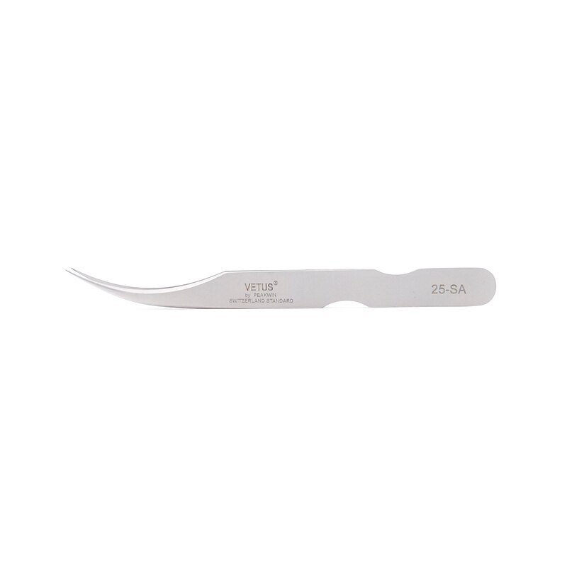 VETUS SA-Pinzas para pestañas, alta precisión, 3D/6D, volumen, pinzas de extensión, excelente cierre, la mejor: 25 SA
