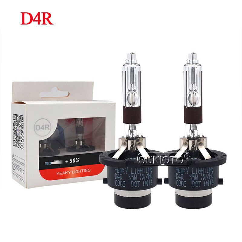 SUKIOTO High Bright D1S Yeaky 35W 4500K 5500K 6500K D3S Car Headlight Bulbs Yeaky D2S D4S Xenon Lamp Bulb D2R D4R Car Retrofit