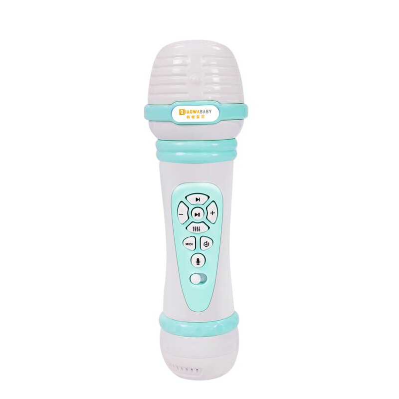 Micrófono para niños, juguete de CANTO PARA karaoke para bebés, máquina de historias amplificadora de cinta inalámbrica, KTV: Blue