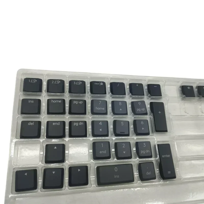 SINGLE REPLACEMENT KEYCAPS For Logitech MX Mechanical KEYBOARD 110KEYS Graphite ash