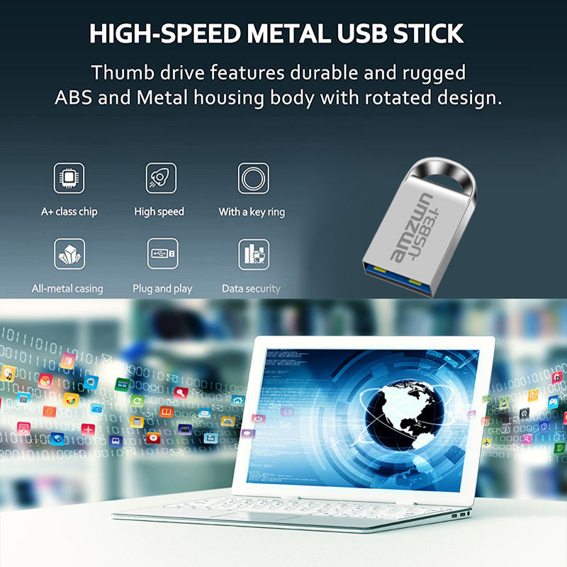 Mini Metal USB 3.1 Flash Drives 64GB Heart Pen Drive 32GB 16GB 128GB Memory Stick Waterproof U Disk for Laptop