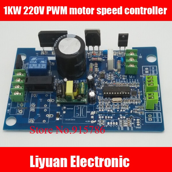 1KW 220 V PWM motor speed controller/500 W Universele DC motor snelheidsregeling boord/AC85V-265V controller snelheid sensor