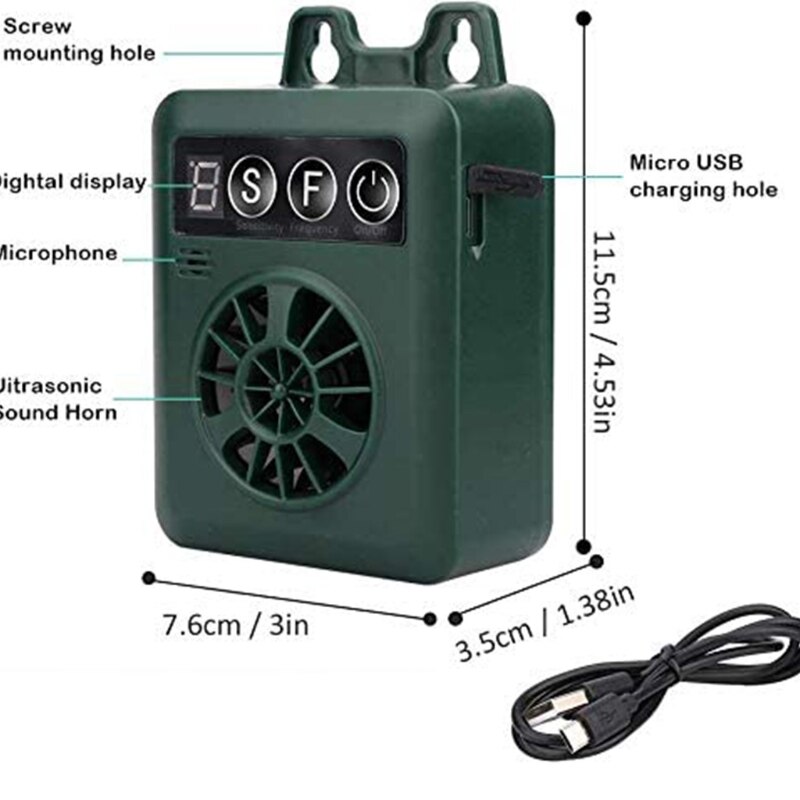 Handheld Ultrasonic Dog Train Ultrasonic Dog Drive Ultrasonic Bark Control 4XFA