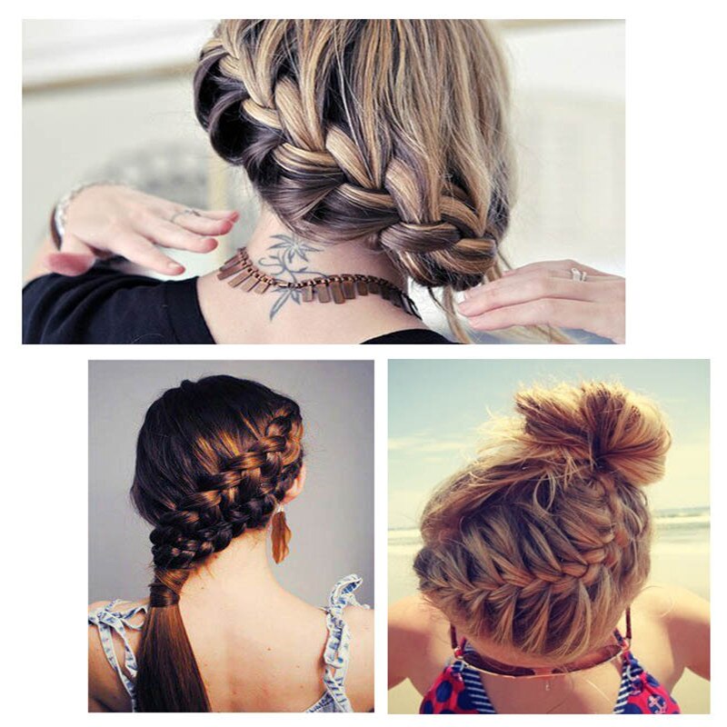 Hår fletning flette værktøj med magisk hår twist styling bolle maker vintage hår stil fletning til kvinder/pige/dame nnyh
