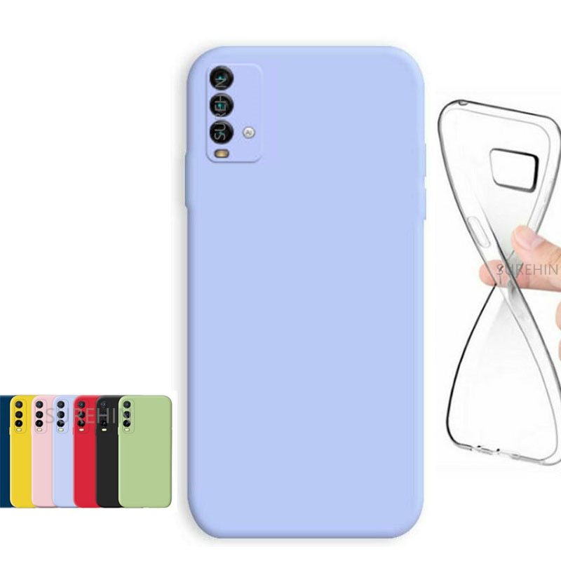 Silicone Cover For Xiaomi Redmi 9T Case Transparent 9 T Black Purple Blue Pink Green Yellow Funda Soft Case For Redmi 9T Cover