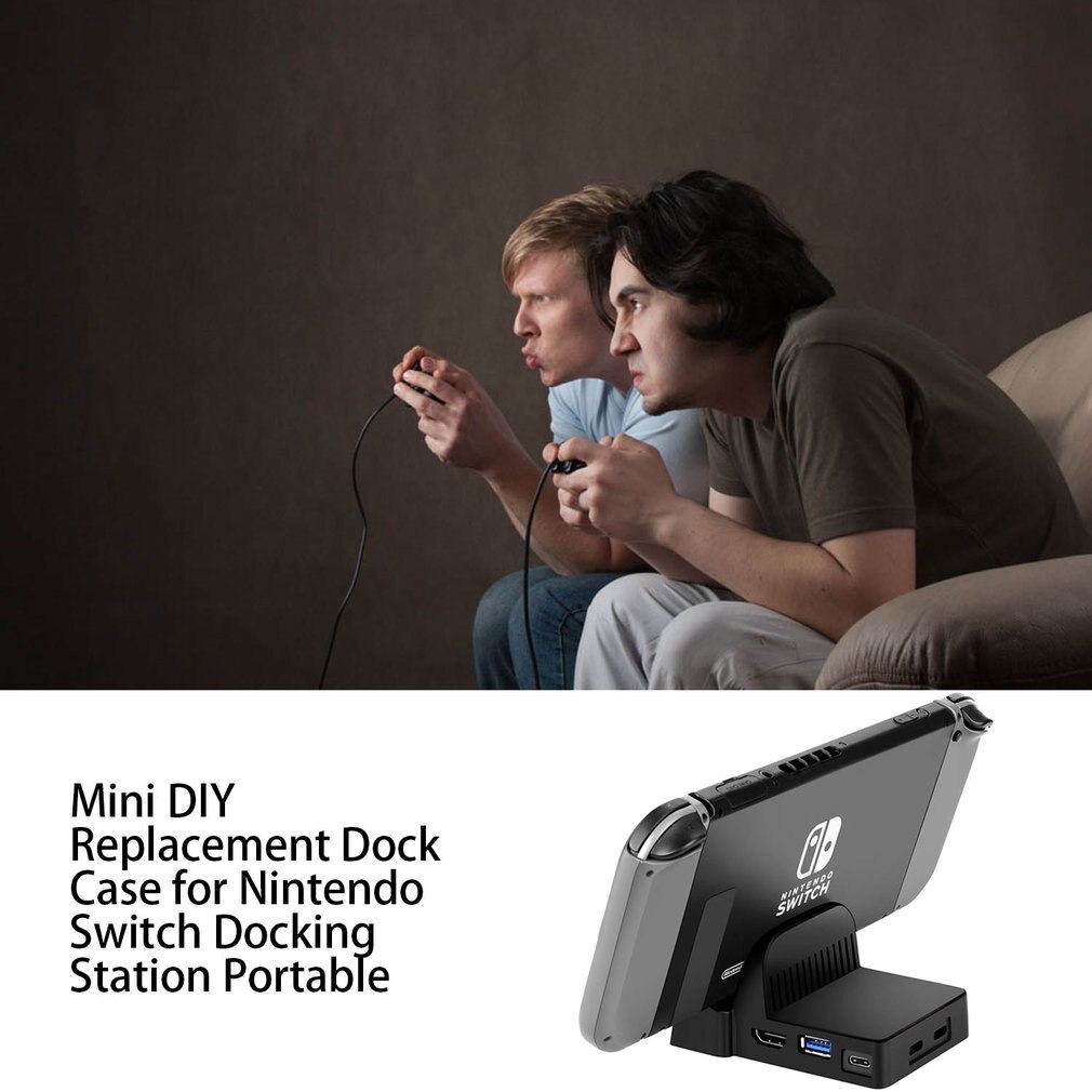 Mini DIY Replacement Dock Case for Nintendo Switch Docking Station Portable