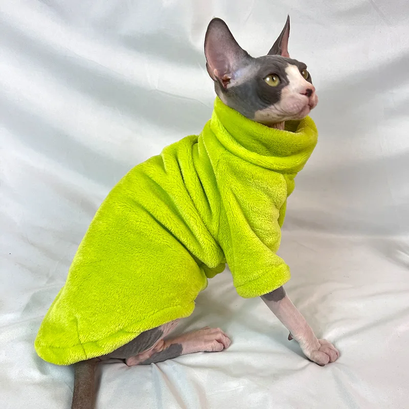 Vestiti alla moda per gatti Sphynx Maglione per gatti Abbigliamento per gattini Hound Dog Felpa con cappuccio Vestiti per Sphinx Cat Outfit Tute per animali domestici
