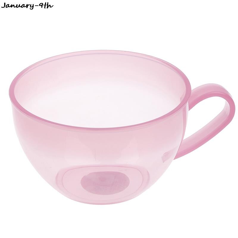 Cuenco de mezcla de plástico colorido personalizado, utensilios de cocina para hornear y cocinar, cuenco de mezcla de colores decorativo: Pink