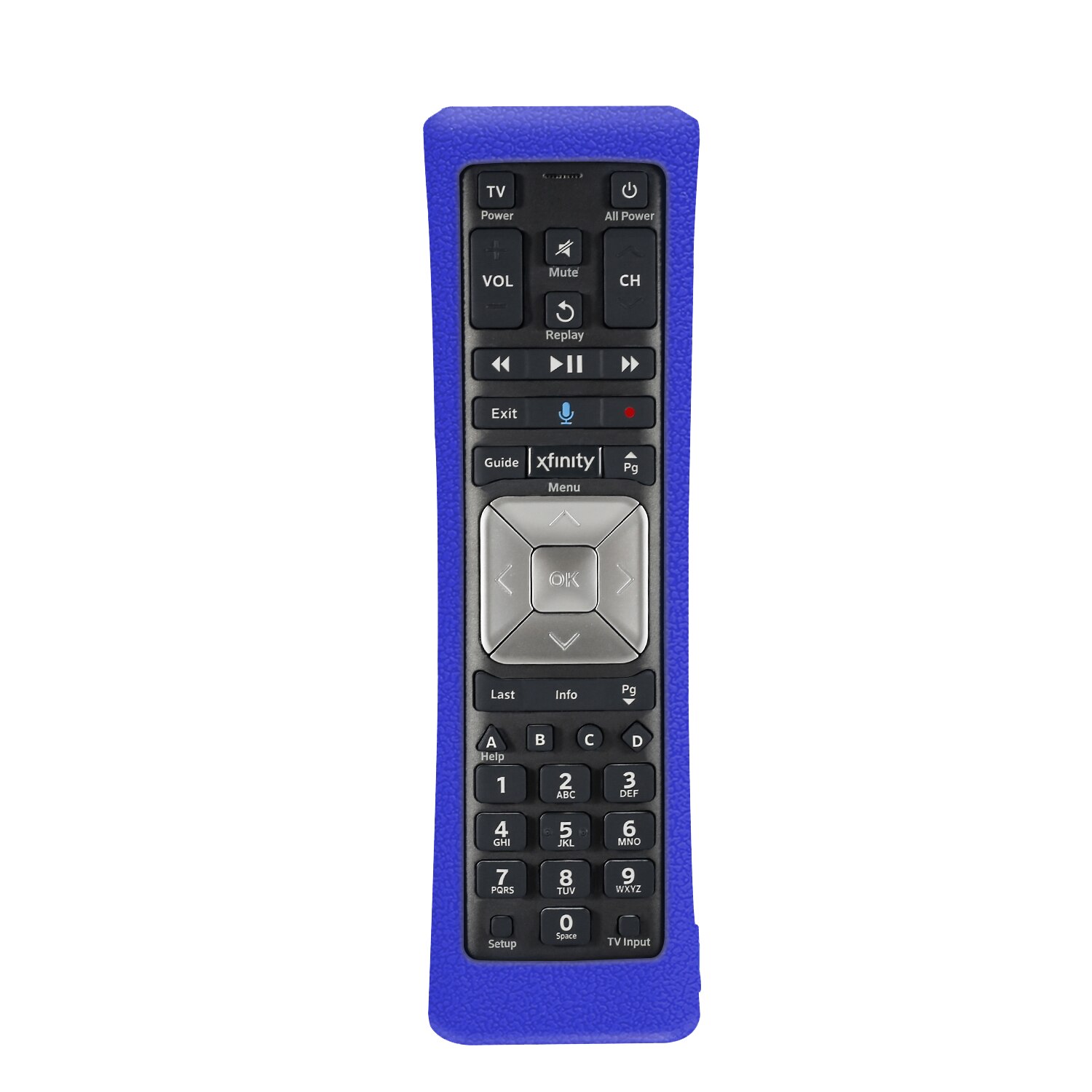 Silicone Remote Case Voor Xfinity Comcast XR11 Premium Voice Activated Kabel Tv Backlit Shockproof Wasbare Huidvriendelijke Cover: Blue