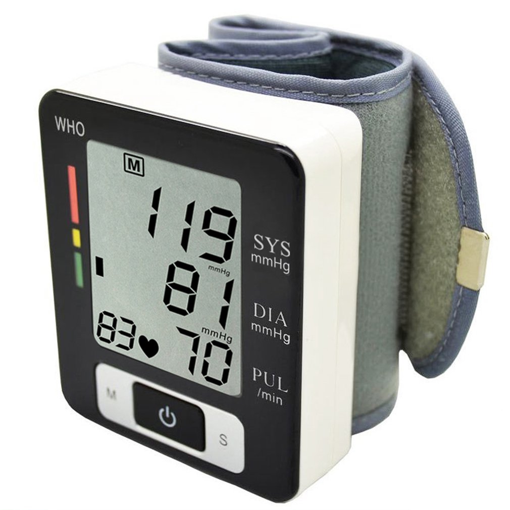 Digitale Pols Bloeddrukmeter Pulse Meter Hartslagmeter Tonometer Mini Bloeddrukmeter Lcd Display Pulsometer