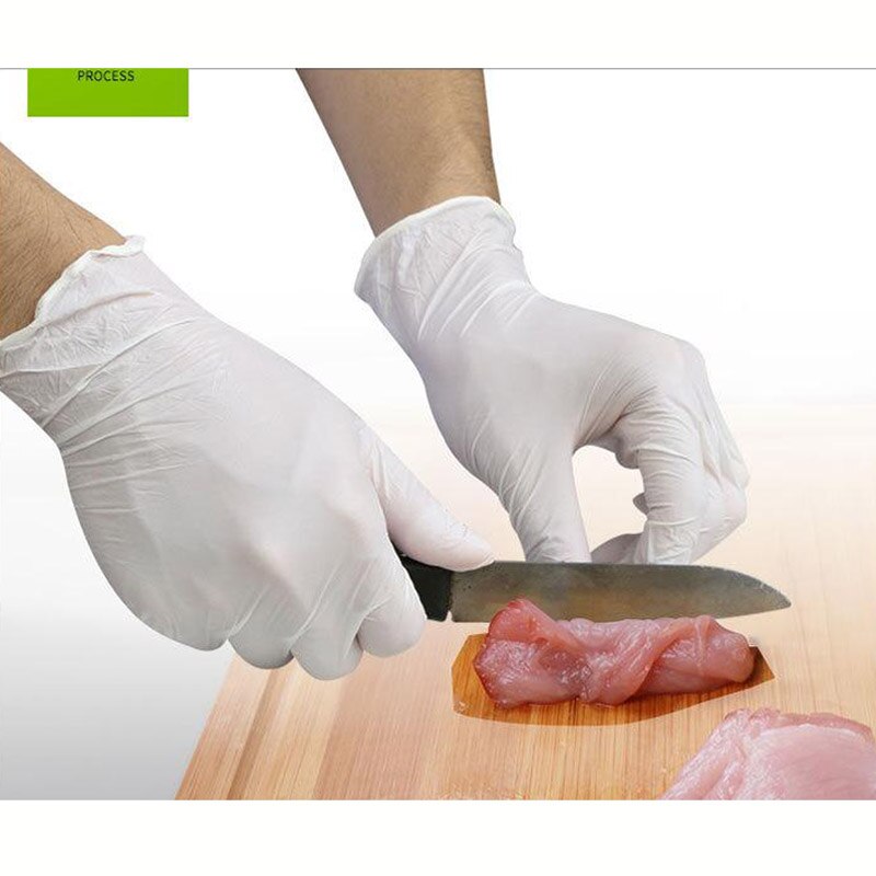 100/20Stck Einweg Latex Handschuhe Küche/Arbeit/Gummi/Garten Handschuhe Beruf Schützen Handschuhe LT002