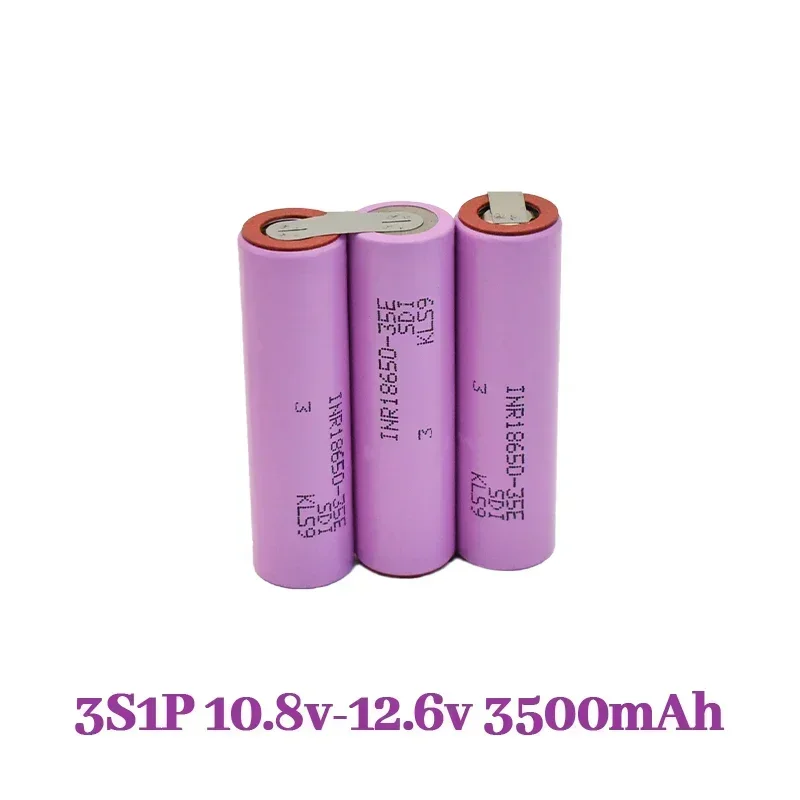 20A 18650 35E 3500mAh 7000mAh 3S 4S 5S 6S 8S 7.4V 12.6V 14.8V 18V 25.2V 29.6V do akumulatorów śrubokrętów akumulator spawalniczy: Black