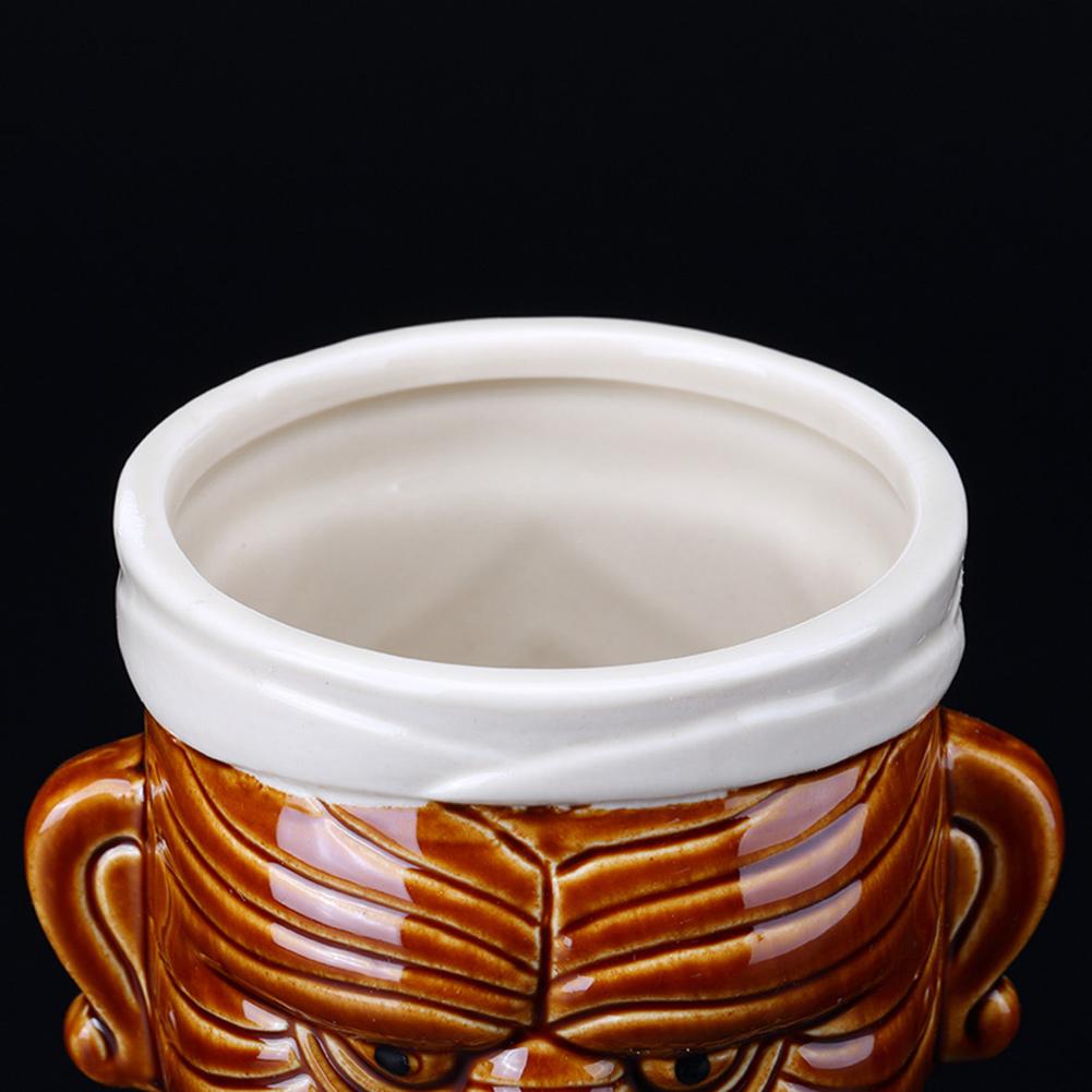 Maori Chiefs Hawaii Tiki Mug Innovative Hand-painted Ceramics Cocktail Beer Cup Easter Islander 430ml Tiki Wine Drink Mug