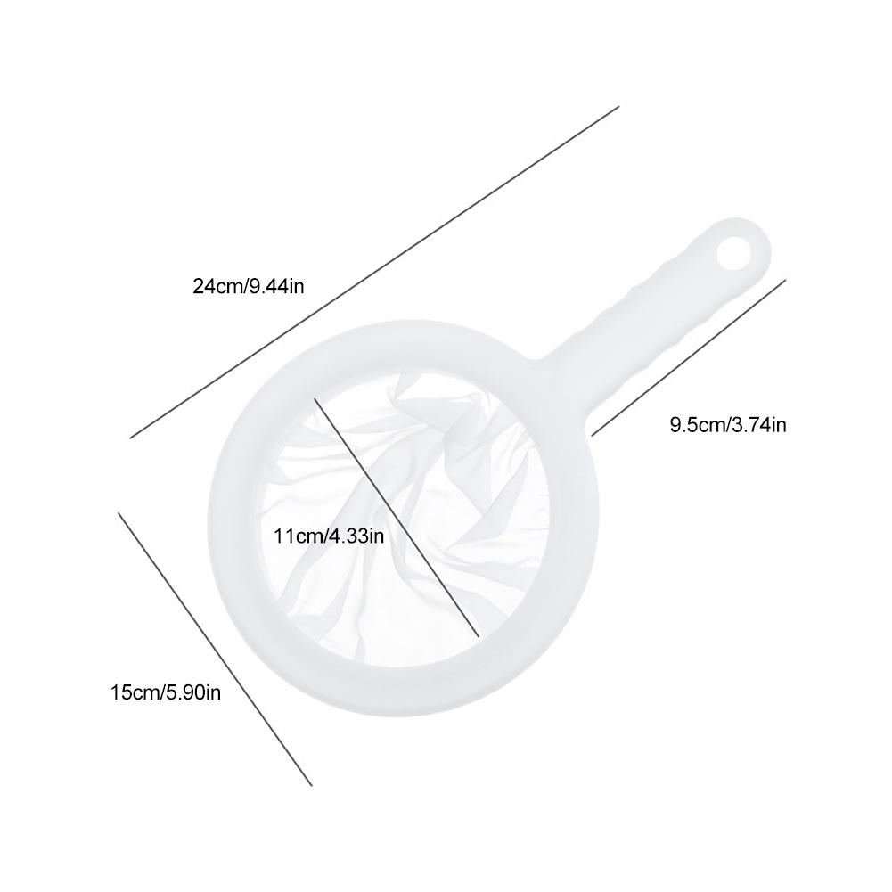100/200 Mesh Keuken Ultra-Fijne Zeef Keuken Nylon Mesh Filter Lepel Voor Geschikt Voor Sojamelk Koffie Melk yoghurt