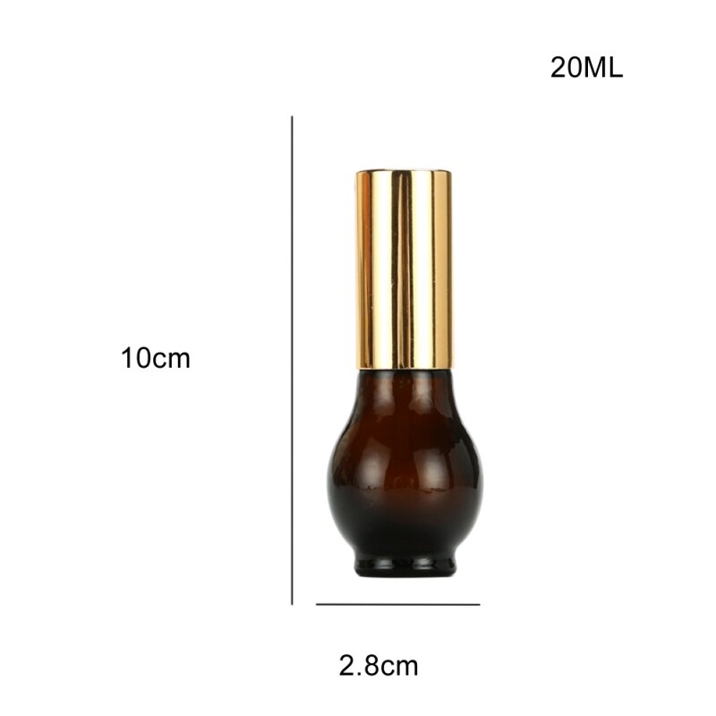 Draagbare bruine lichtdichte glazen spuitfles kleine gieter draagbare make-up toner gezichtsparfumfles 100ml gouden deksels: B