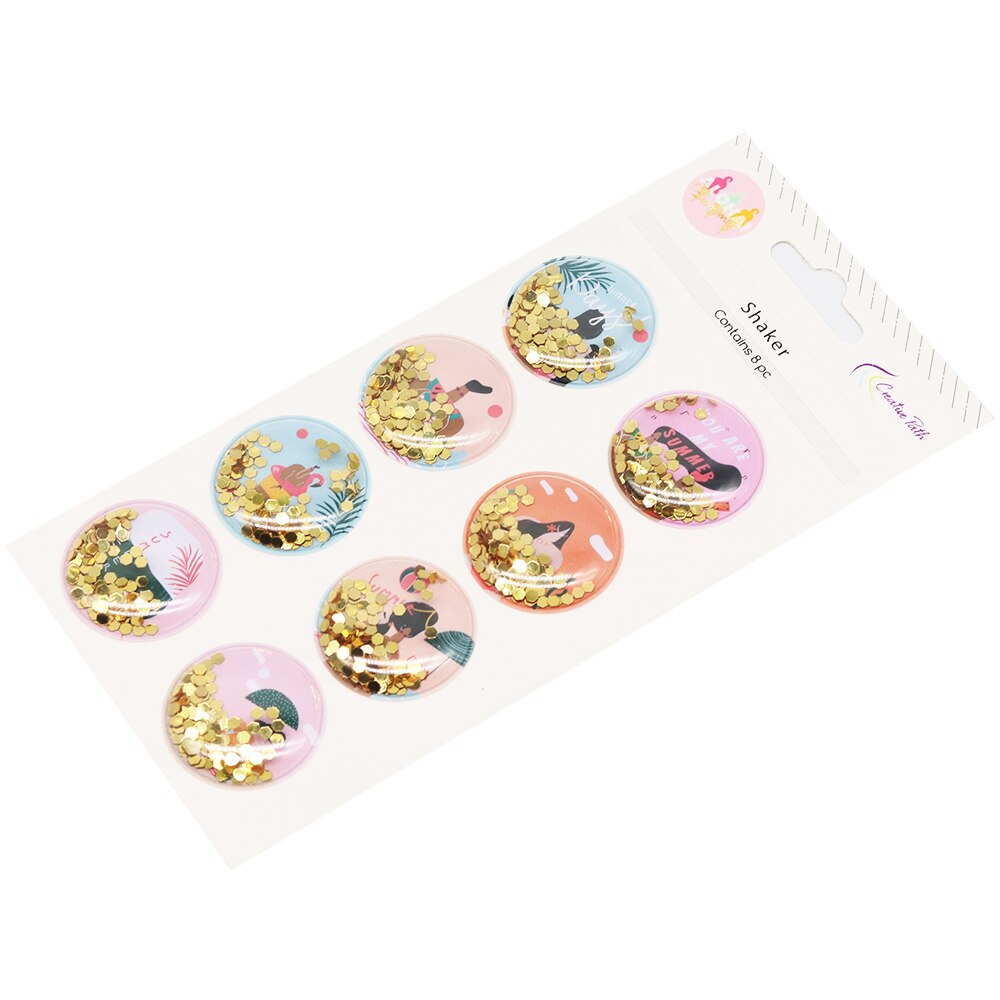 Polku paljetti shaker tarrat koristeet tee itse askartelu scrapbooking korttien teko päiväkirjakoristeet
