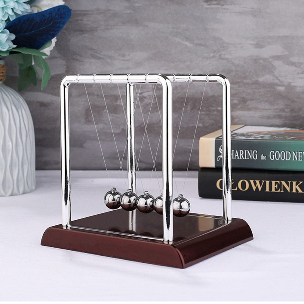 1 PC Cradle Balance Steel Balls School Teaching Supplies Physics Science Pendulum Desk Toy Home Decoration