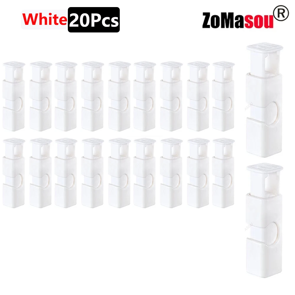 50/1Pcs Reusable Food Sealing Clips Bread Storage Bag Clips For Snack Wrap Bags Spring Clamp Kitchen Organization Sealing Clamp: Brown