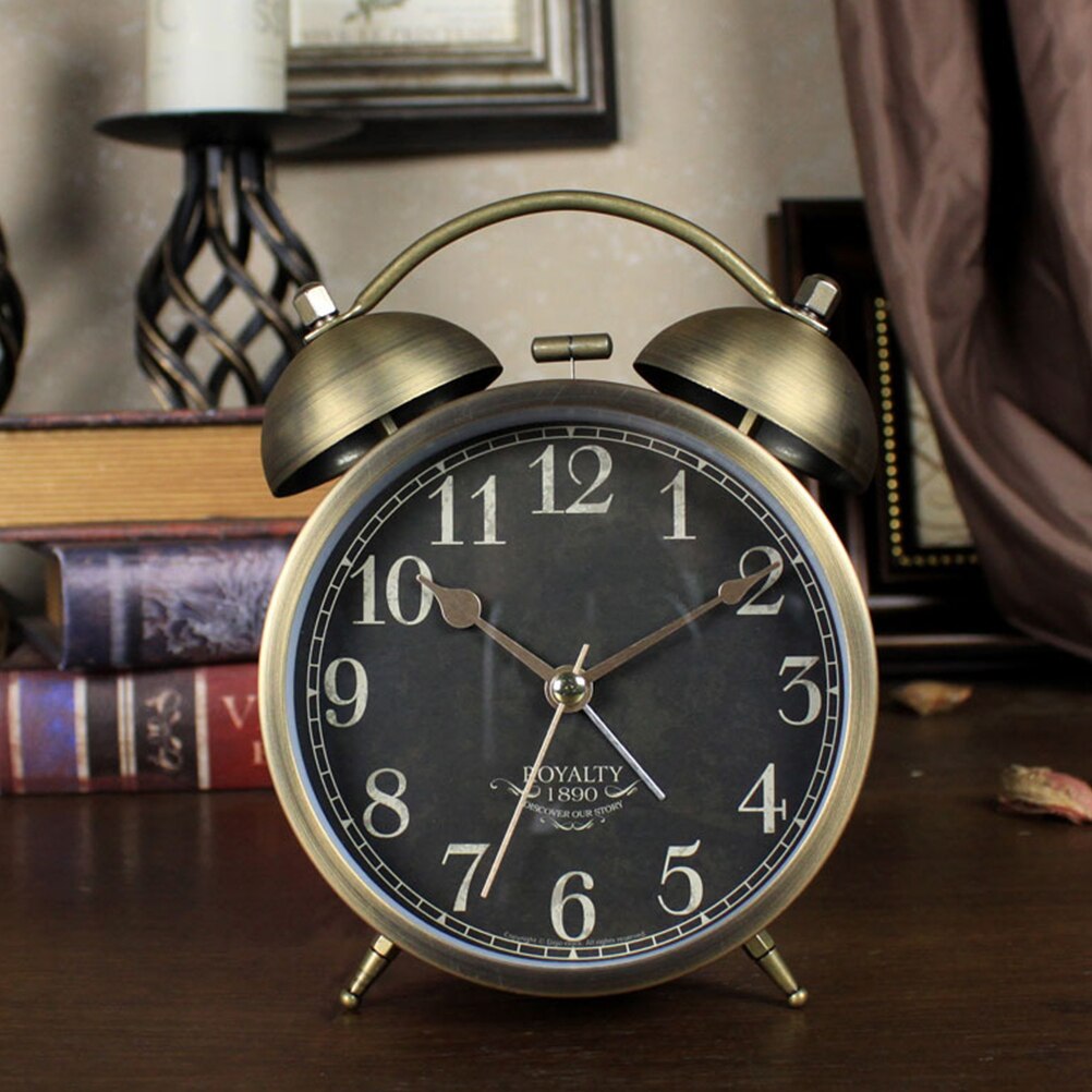 1pc Alarm Clock Practical Decorative Novel Retro Table Alarm for Co-worker Friends