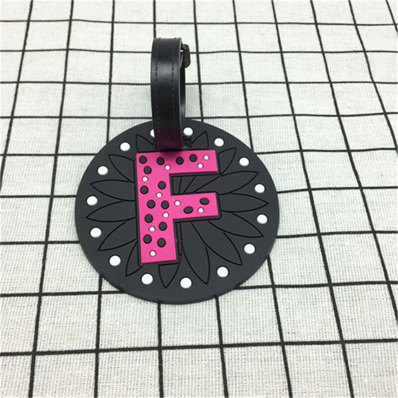 Carta creativa accesorios de viaje Etiqueta de equipaje de dibujos animados de Gel de sílice maleta ID dirección titular de equipaje de embarque etiquetas portátiles Labe