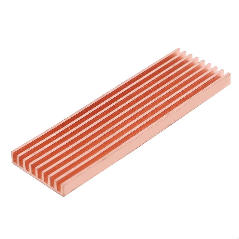C63A Heatsink Cooler Heat Sink Thermal Conductive Adhesive for M.2 2280 PCI-E NVME SSD: Brown