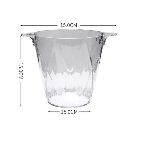 Acrylic Ice Bucket commercial champagne barrel plastic ice bucket hotel bar KTV ice bucket ice bucket wine cooler: G