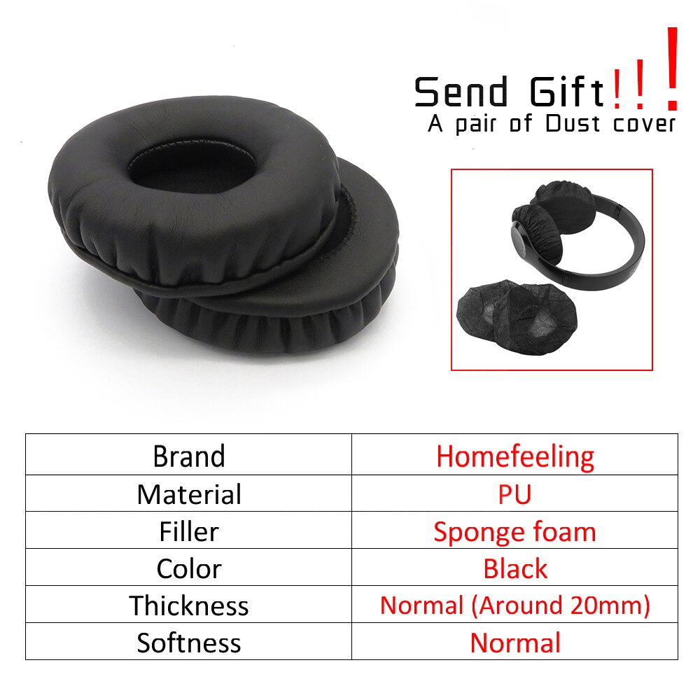 Homefeeling-almohadillas para los oídos MSI DS502, almohadillas para los oídos, redondas, universales, de cuero, almohadillas para los oídos: Default Title