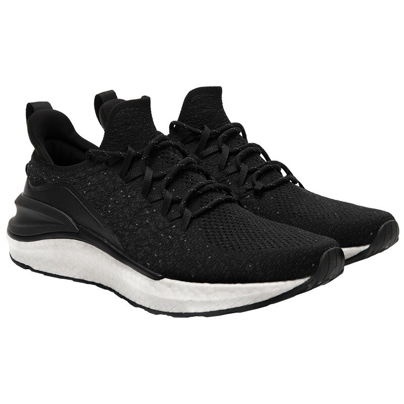 Xiaomi Mijia Xiaomi zapatos 3 3 ° hombres deporte Zapatillas cómodas transpirables luz Smart zapatos al aire libre deportes Goodyear Goma: black mi 4 size 43