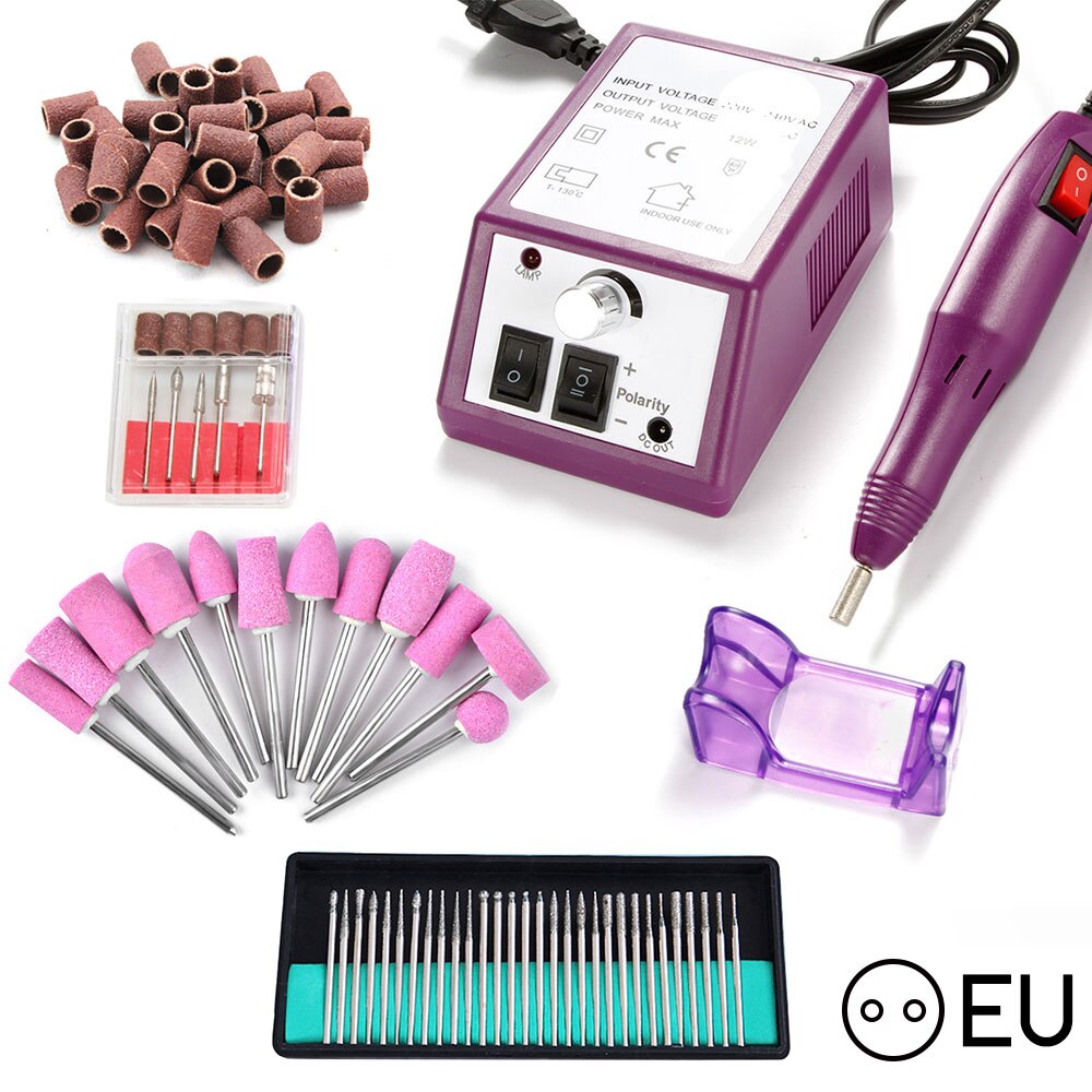 Perceuse à ongles électrique 20000, ensemble de mèches, Machine de manucure, Kit d'outils pour pédicure, lime à ongles électrique, Machine de polissage: ZH5175-3