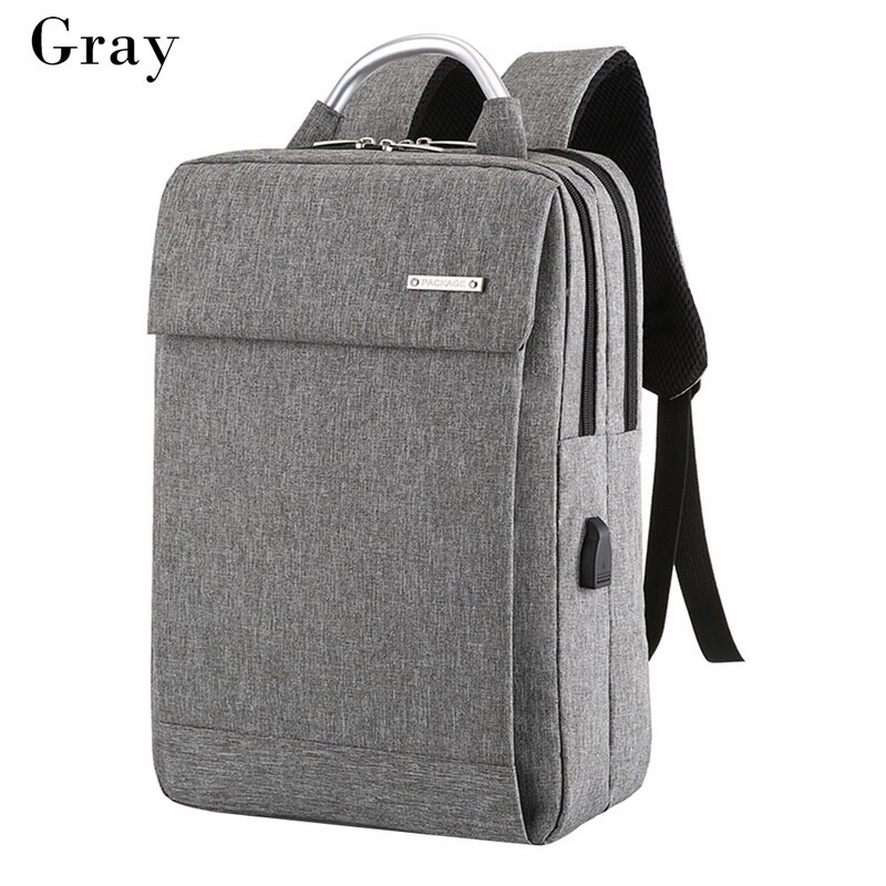 Hommes Anti-vol sac à dos pour ordinateur portable affaires grande capacité sac à dos hommes ordinateur sac d'école voyage sac à dos étudiant poignée sac: Gris