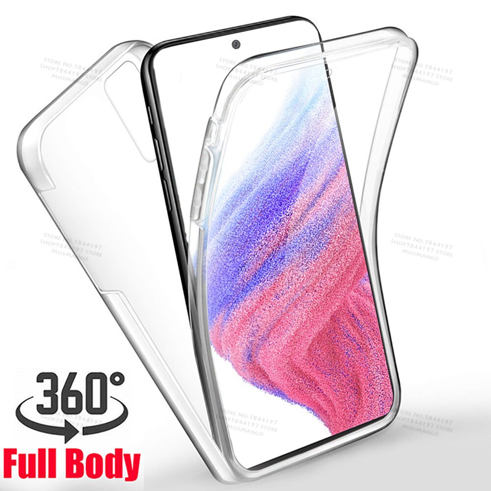 360 Full Body Case Voor Samsung Galaxy A53 5G 6.5Inch Dubbelzijdig Siliconen Tpu Transparant Coque Voor Samsung samsun A73 A33 5G