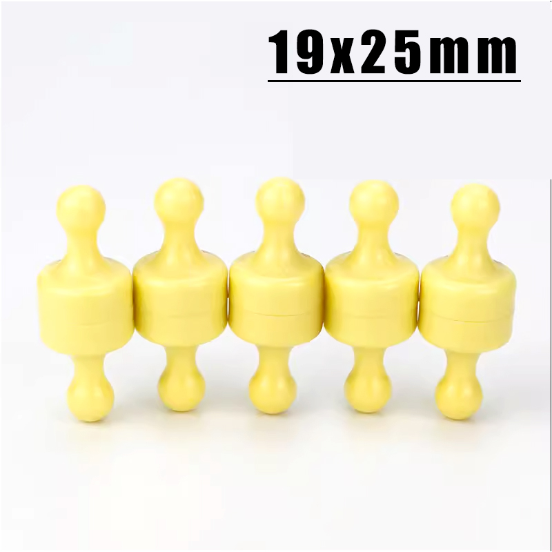 5/10/15/20/25 Stuks Super Sterke Neodymium Magnetische Pushpins Sucker Punaise N52 Koelkast magneten Push Pin Koelkast Whiteboard: 1 meter / YELLOW