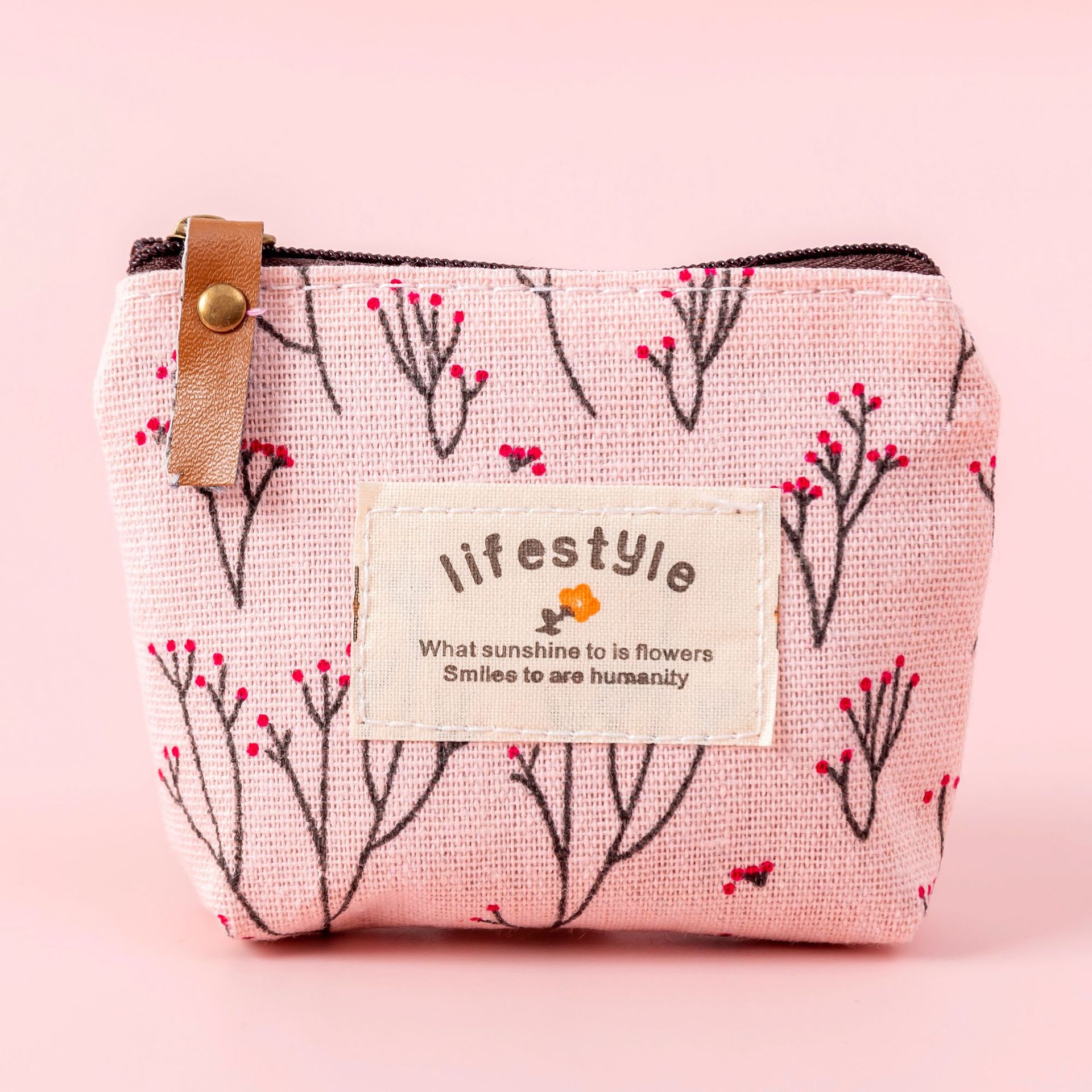 Donne della Tela di Canapa Della Borsa Della Carta di Chiave Mini Borsa Del Sacchetto Della Ragazza Dei Capretti Dei Bambini Carino Piccolo sacchetto della Chiusura Lampo Della Borsa Della Moneta del Supporto di Carta Del Sacchetto Del Raccoglitore cassa Del Sacchetto Del Sacchetto: 9