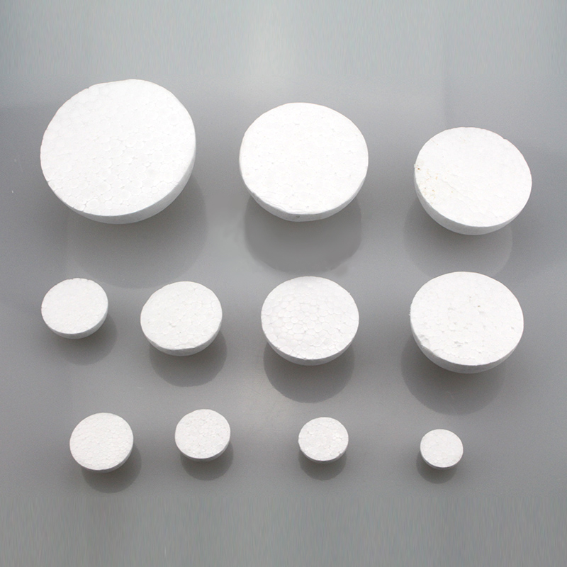 2-30cm de diamètre blanc demi rond solide polystyrène polystyrène polystyrène mousse boules pour enfants/enfants bricolage à la main/matériaux de décoration