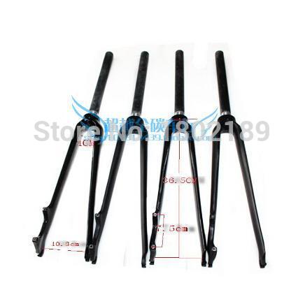 Kolfiber ultralätt vägcykel framgaffel fast växel cykel cykel framgaffel för skivbroms c broms 28.6mm 700c 1-1/8