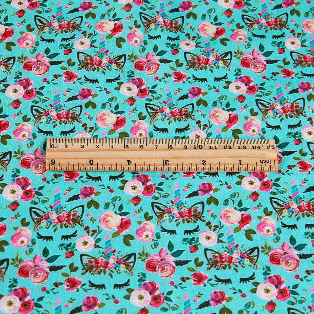 50*145Cm Eenhoorn Vogel Polyester Katoenen Doek Gedrukt Naaien Quilten Stoffen Patchwork Handwerken Diy Handgemaakte Materiaal, 1Yc3176: 1059896001