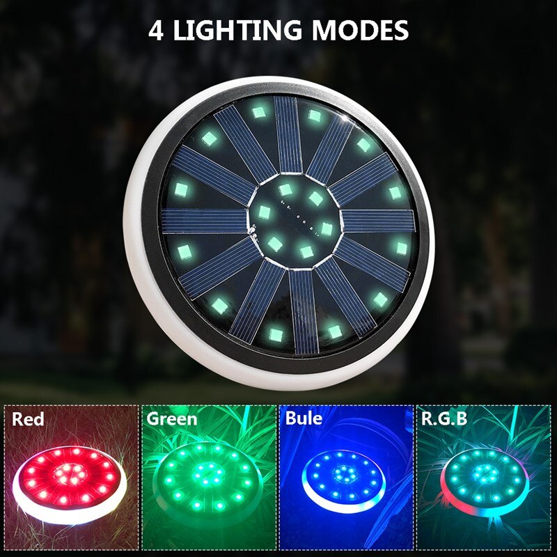 30-LED energía Solar enterrada lámpara bajo el suelo camino al aire libre jardín cubierta luz RGB lámpara de césped luz Solar