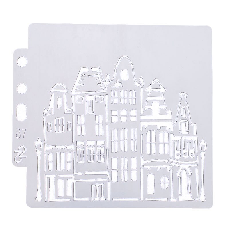 Dolce Vita Blume Sammelalbum Schablone Haus Vogel Kuchen Dekorieren Werkzeug DIY Dekorieren Fondant aufbringen Druck sprühen Vorlage: s87