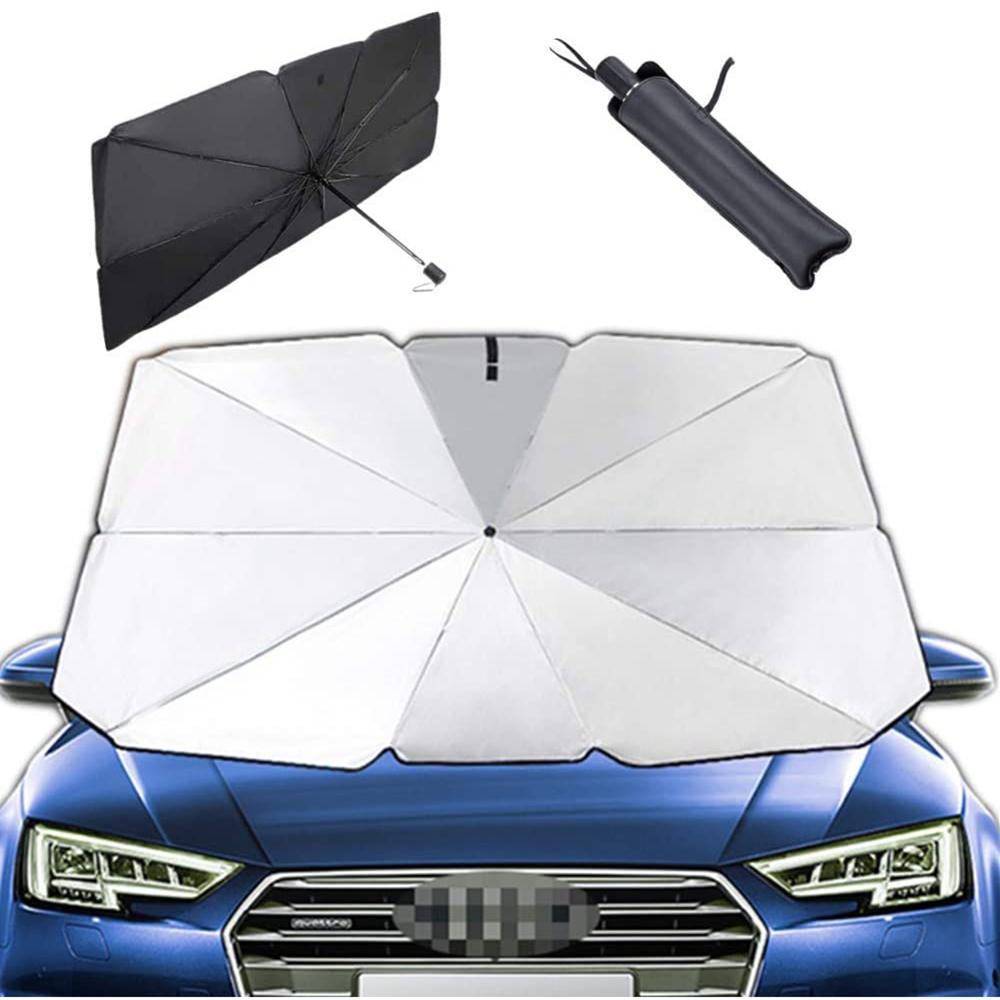 Truck Van Auto Voorruit Zonnescherm Paraplu Cover Opvouwbare Auto Parasol Blok Warmte Uv Voorruit Shield 80x140cm