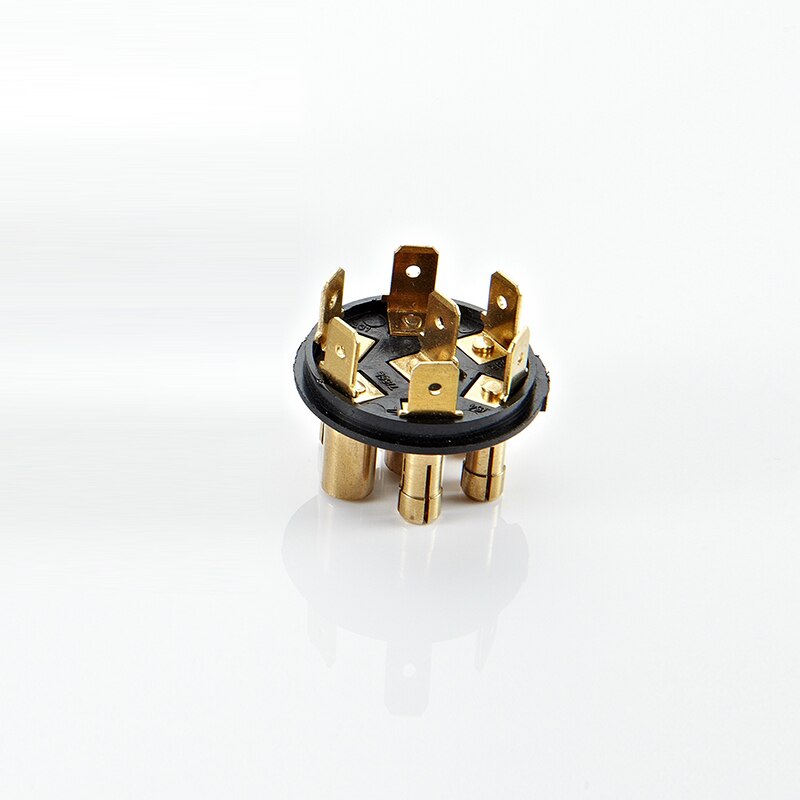 12V 7 Pin Plug Round Male Metal Caravan Trailer Truck Aluminum Alloy Truck Towing Electric Plug Connector Lighting board Plug