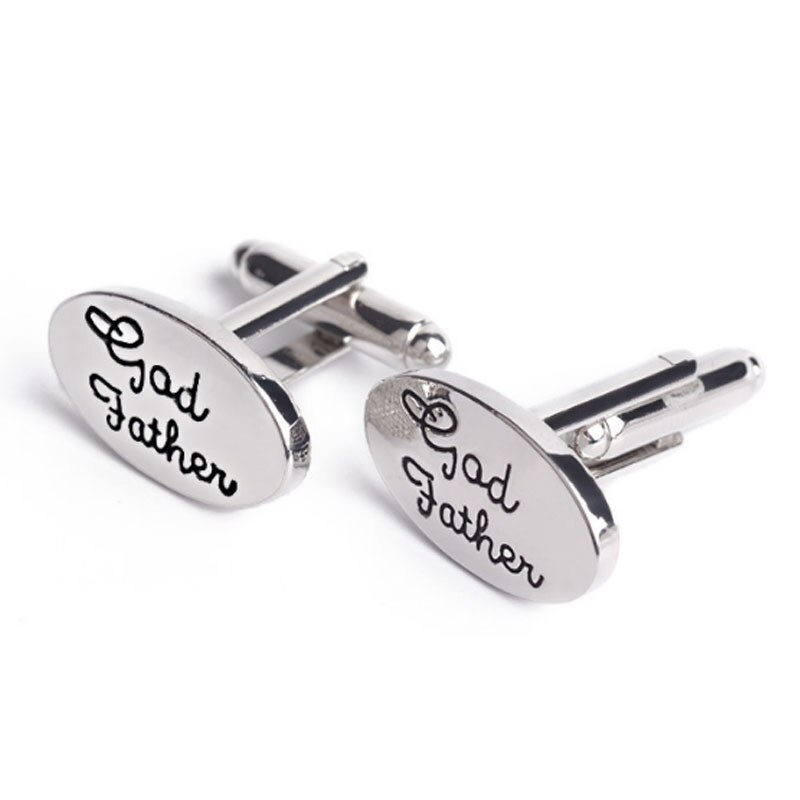 Männer Bräutigam Besten mann Bräutigam Vater der braut knapp Carving Hochzeit Party Manschettenknöpfe Clip Manschette Verknüpfung Platzanweiser pagen: Gott Vater