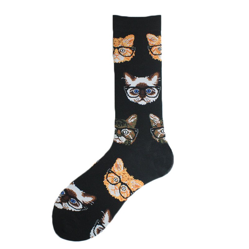 Gelukkig Kleurrijke Grappige Sokken Mannen Skateboard Shark Dinosaurus Astronaut Planeet Divertidos Hip Hop Sokken Harajuku Unisex Crew Sokken: 33